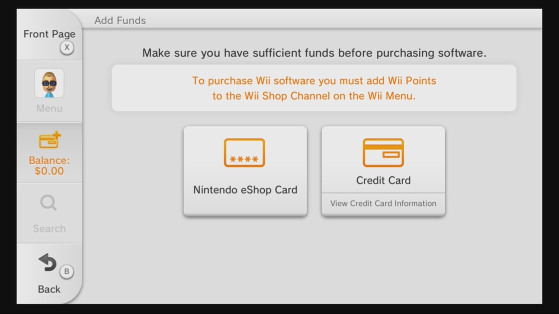 Nintendo eShop Credit card block japan